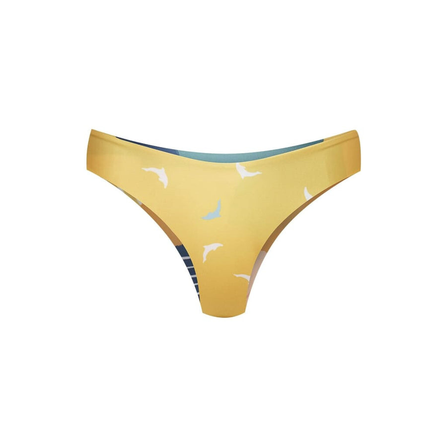 Arpoador Bottom Reversible in Painting / Dolphin Print - 