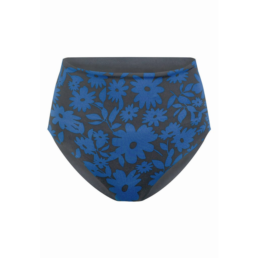 Noja Bottom in Dark Moonflower / Noir - bikini bottom