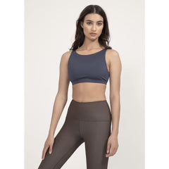 Sports bra Meco in Midnight blue / Mocha - boochen eco-conscious surfwear