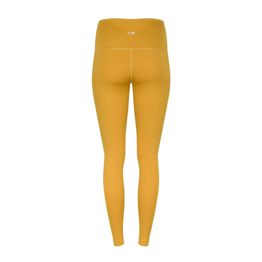 boochen eco-friendly leggings in senf yellow, sustainable fashion, sustainable leggings, yoga, nachhaltige leggings im gelb