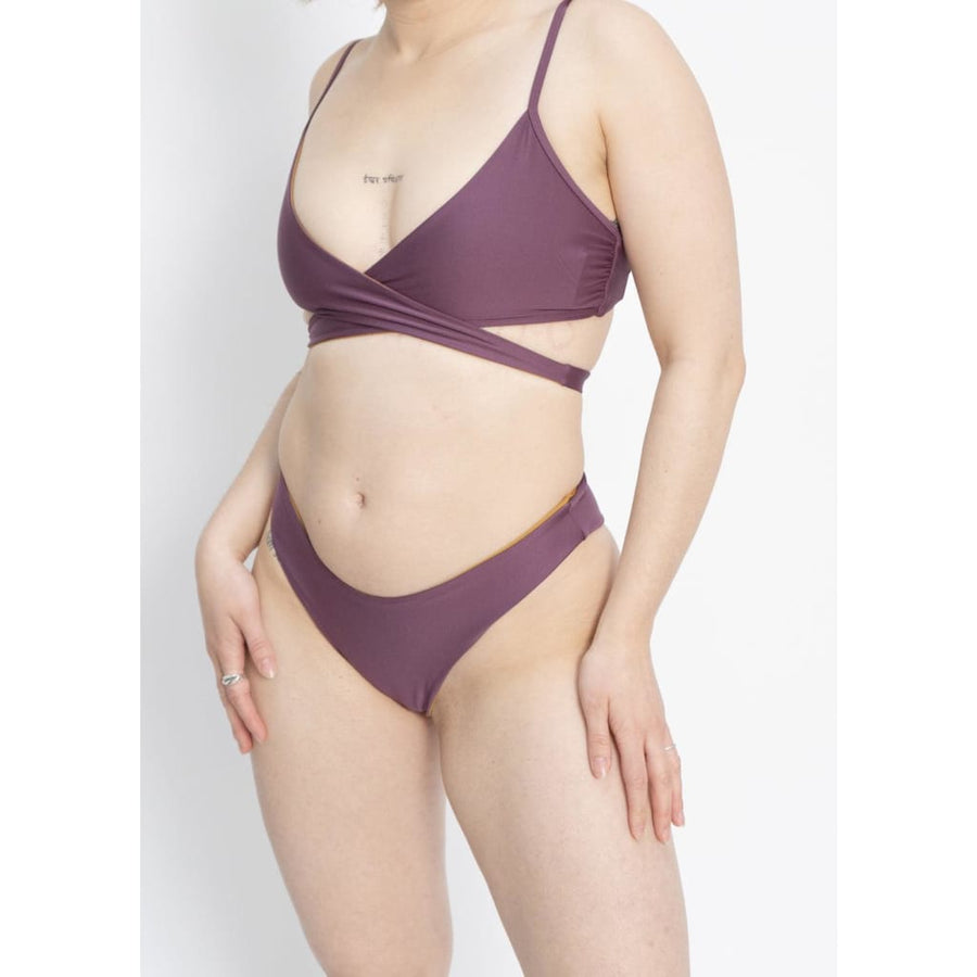 Arpoador Bottom Reversible in Lavender / Honey Mustard - 