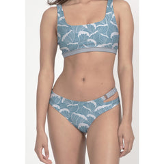 Caparica Bikini Bottom Reversible in Ocean Waves / Light 