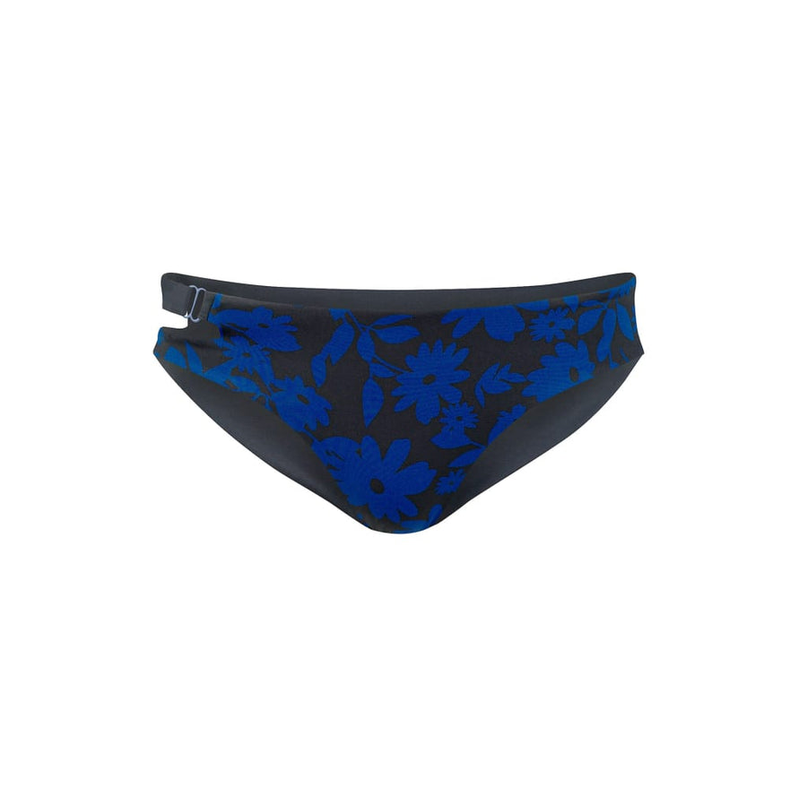 Caparica Bottom in Dark Moonflower / Noir - bikini bottom