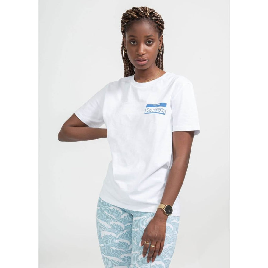 boochen sustainable Eco dressed T-Shirt white nature