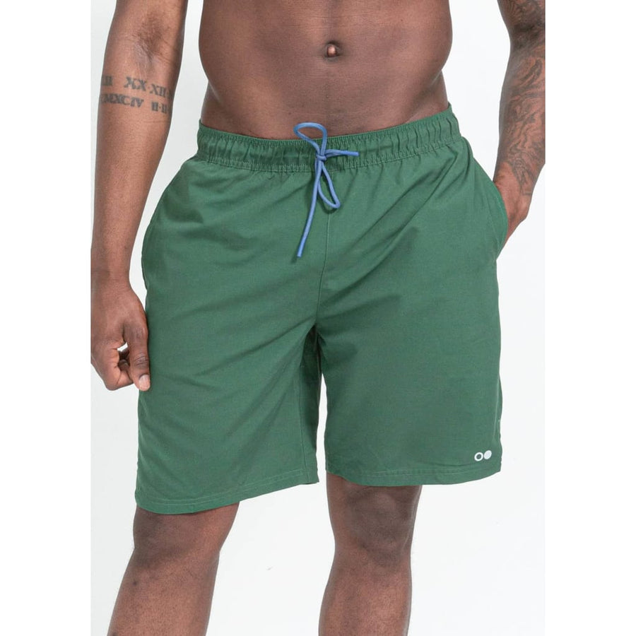 boochen eco man's boardshorts, sustainable boardshorts, beachshorts, nachhaltige badehose green moss