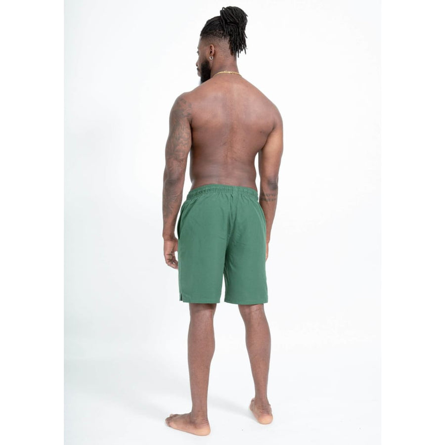 boochen eco man's boardshorts, sustainable boardshorts, beachshorts, nachhaltige badehose green moss