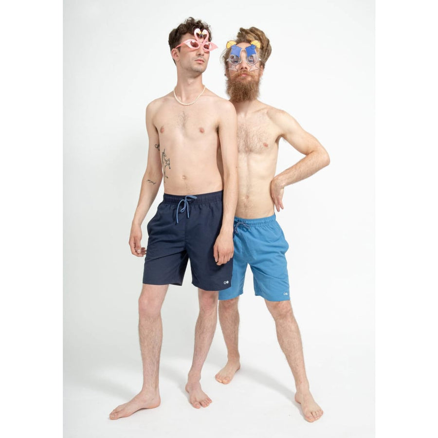 boochen eco man's boardshorts, sustainable boardshorts, beachshorts, nachhaltige badehose Midnight blue