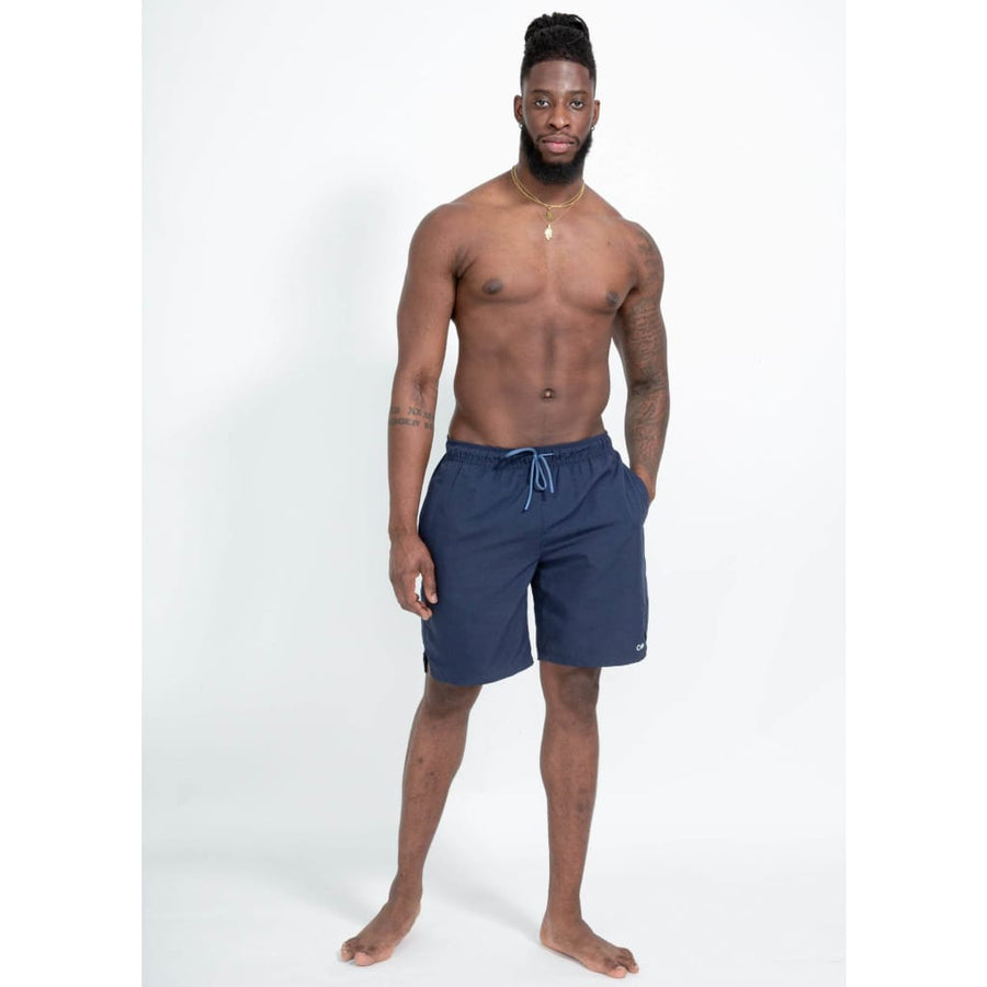 boochen eco man's boardshorts, sustainable boardshorts, beachshorts, nachhaltige badehose Midnight blue