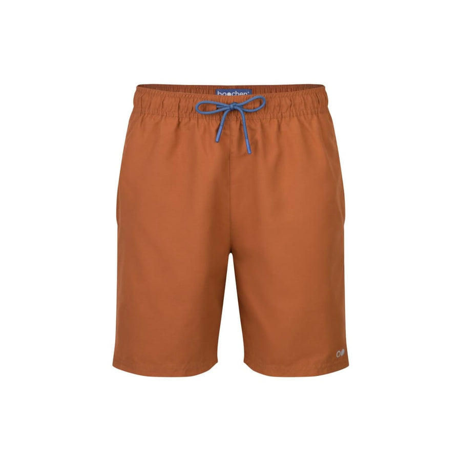 boochen eco man's boardshorts, sustainable boardshorts, beachshorts, nachhaltige badehose mountain brown