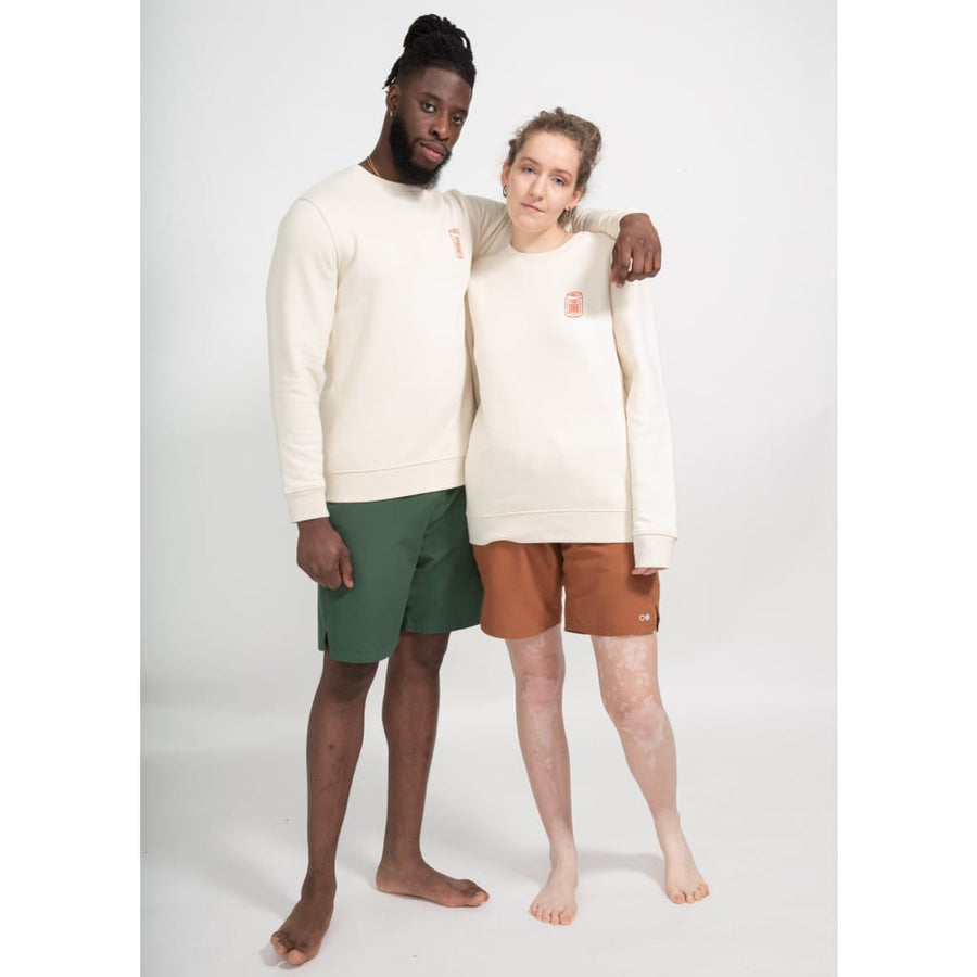 boochen sustainable sweater nature raw yogawear unisex