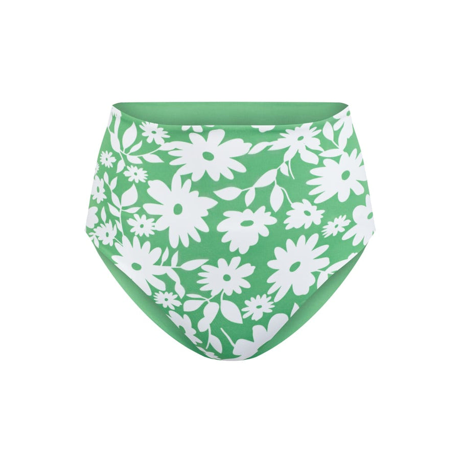 Noja Bottom in Green Moonflower / Mint - bikini bottom