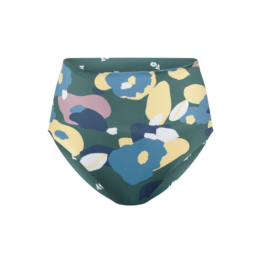 Noja Bottom in Green Wildflower / Daisy - bikini bottom