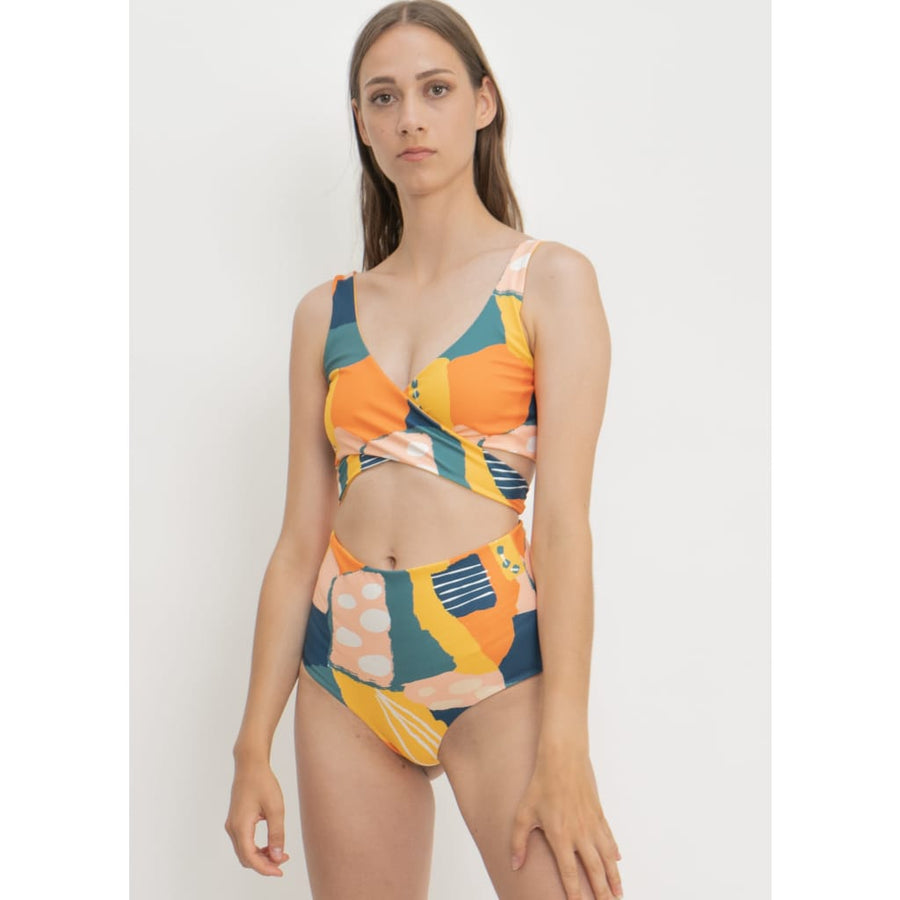 Noja Bottom in Painting Print / Dolphin - bikini bottom