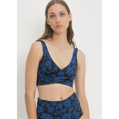 Noja Top in Dark Moonflower / Noir - bikini top