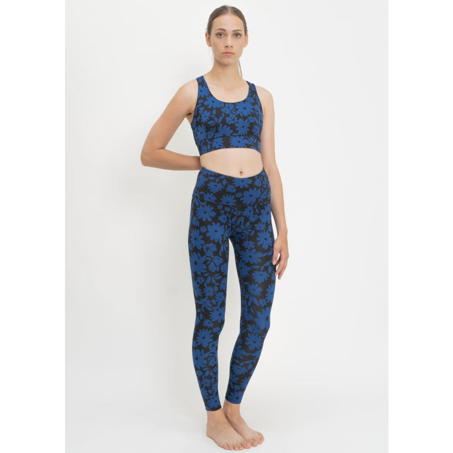 Surf & Yoga Leggings in Dark Moonflower - Leggings