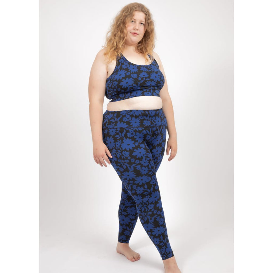 Surf & Yoga Leggings in Dark Moonflower - Leggings