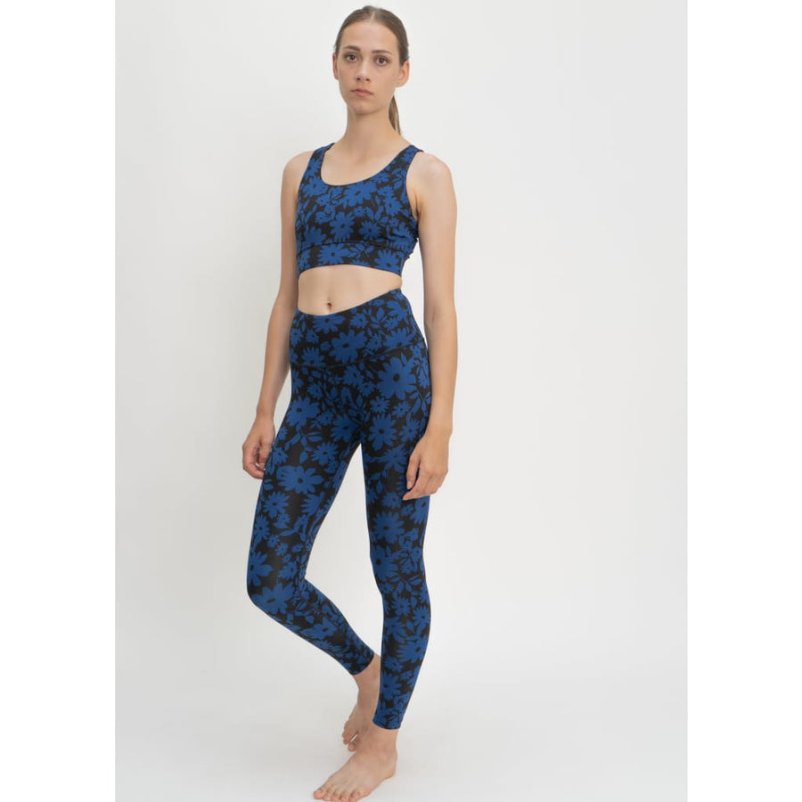 Surf & Yoga Leggings in Dark Moonflower - Leggings