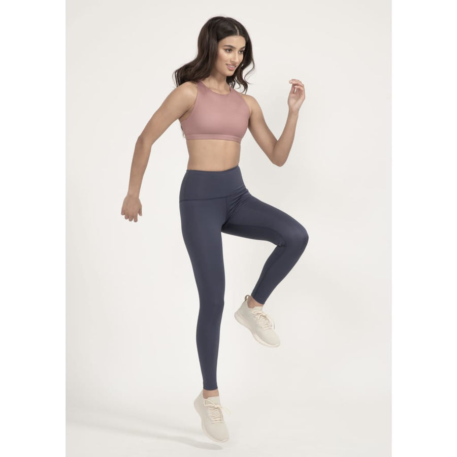 High-Rise Leggings in Midnight blue - boochen eco-conscious surfwear