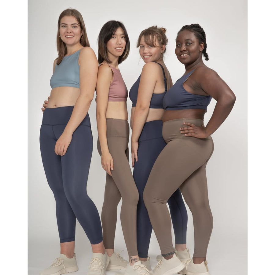 High-Rise Leggings in Mocha - boochen eco-conscious surfwear