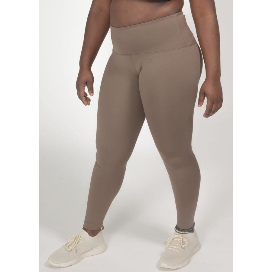 High-Rise Leggings in Mocha - boochen eco-conscious surfwear